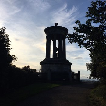 Calton Hill - Silhouette of the monument at sunset - Landmarks & Historical Buildings Near Me - Edinburgh, EDH