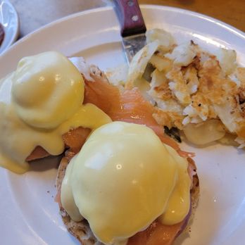 Millburn Diner - Salmon eggs benedict - they call it Eggs Copenhagen - Diners Near Me - Millburn, New Jersey