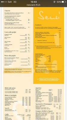 Menu photo 2 Ristorante Sensi Muralto, TI Menu photo 2 Ristorante Sensi Muralto, TI