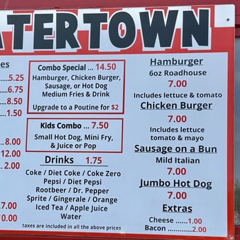 Tater Town - 08/02/2025 menu - Food Trucks Near Me - St. Catharines, Ontario