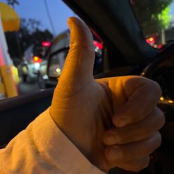 A's Burgers - In the drive-through at A's.
