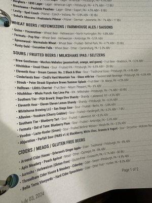Menu photo 4 Mike’s Beer Bar Pittsburgh, PA