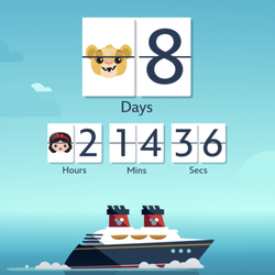Destination Magic - Disney Cruise Line countdown to the start of the cruise illustration