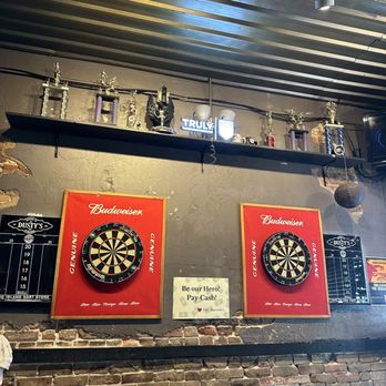 Dusty's Bar & Grill - darts on the wall - Sports Bars Near Me - Denton, Texas Dusty's Bar & Grill - darts on the wall - Sports Bars Near Me - Denton, Texas