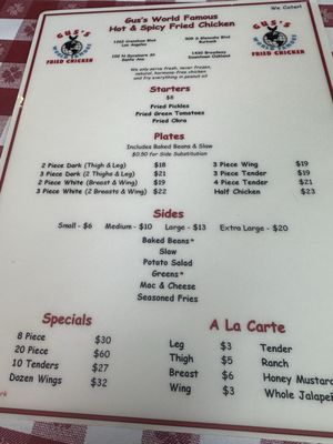 Menu photo 1 Gus's World Famous Fried Chicken Burbank, CA