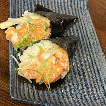 Te- Buru - Salmon handroll - Sushi Bars Near Me - Long Beach, California Te- Buru - Salmon handroll - Sushi Bars Near Me - Long Beach, California
