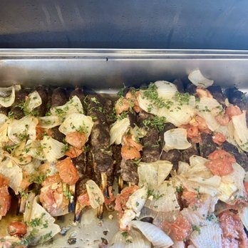 Beirut Restaurant & Spirits - Kabobs with tomatoes and onions (make sure you try the tomatoes!) - Lebanese Near Me - Jacksonville, Florida Beirut Restaurant & Spirits - Kabobs with tomatoes and onions (make sure you try the tomatoes!) - Lebanese Near Me - Jacksonville, Florida