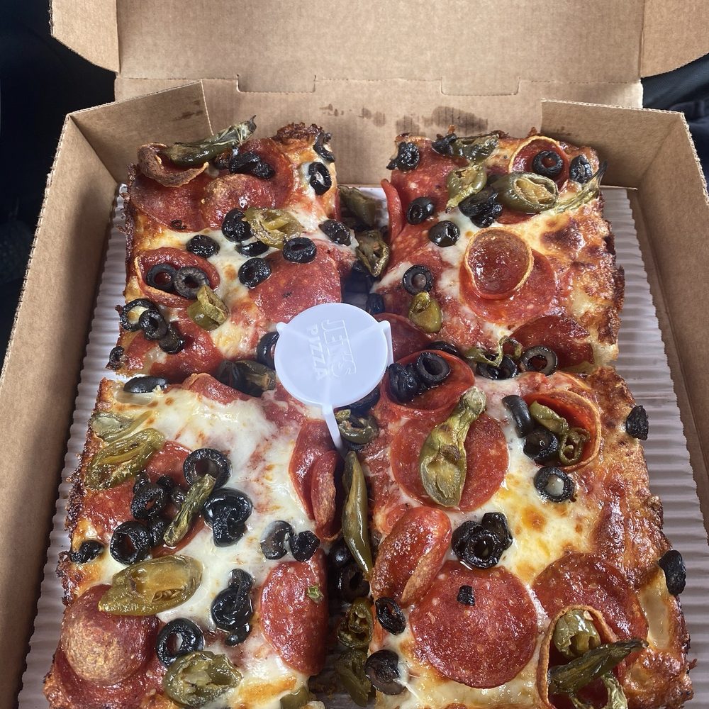 Jet's Pizza - Amazing!!! One of the best Detroit style around. - Pizza Near Me - Henderson, Nevada Jet's Pizza - Amazing!!! One of the best Detroit style around. - Pizza Near Me - Henderson, Nevada