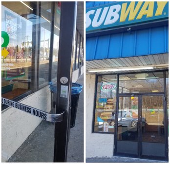 All United Locksmith - Indicator installation on Adams rite at Subway restaurant - Keys & Locksmiths Near Me - Milford, Connecticut