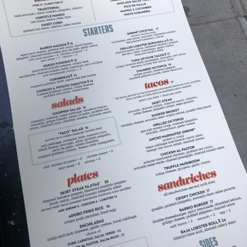 Barrio - Menu - Mexican Near Me - Chicago, Illinois