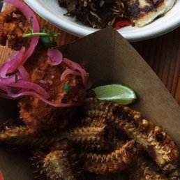 Corn ribs; hot wings; beef rendang Corn ribs; hot wings; beef rendang