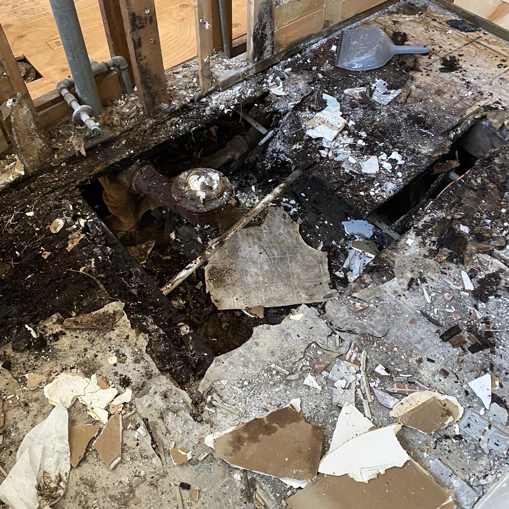 Mercury Insurance - See the sudden water damage from my toilet after findings from the demolition - Home & Rental Insurance Near Me - Brea, California