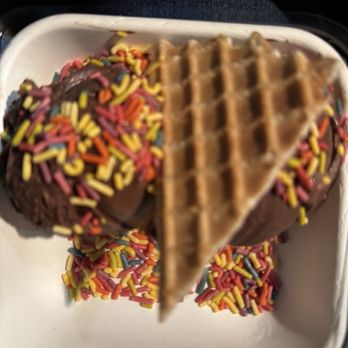 Jeni's Splendid Ice Creams - Darkest Chocolate with Rainbow Sprinkles - Ice Cream & Frozen Yogurt Near Me - Raleigh, North Carolina