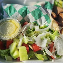 Gyro Pita with side salad