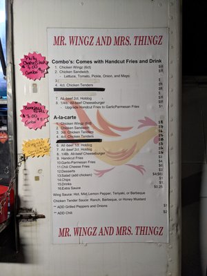 Menu photo 1 Mr. Wingz and Mrs. Thingz Durham, NC