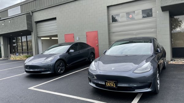 Photo of Invisiguard Clear Bra - San Jose, CA, US. Tesla Model 3 Clear Bra Installed by Jeremy