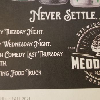 Meddlesome Brewing company - Schedule of awesome - Breweries Near Me - Cordova, Tennessee