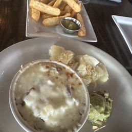 Black Bean Casserole & yuca fries