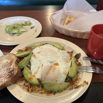 The Boardwalk Cafe - Veggie skillet w added avocado. - American Near Me - Webster Groves, Missouri The Boardwalk Cafe - Veggie skillet w added avocado. - American Near Me - Webster Groves, Missouri