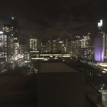 Hilton Toronto - View at night from hotel room window - Hotels Near Me - Toronto, Ontario