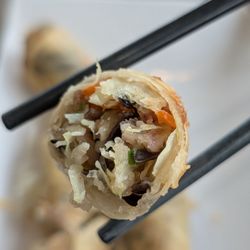 Phomono Vietnamese Cuisine - Cross-section of my veggie spring roll