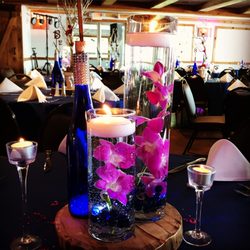 Leaves Floral Design & Events - Submerged Orchid Centerpiece
