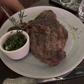 Hawkeye & Huckleberry Lounge - Steak with chimichurri. - Lounges Near Me - Bend, Oregon Hawkeye & Huckleberry Lounge - Steak with chimichurri. - Lounges Near Me - Bend, Oregon