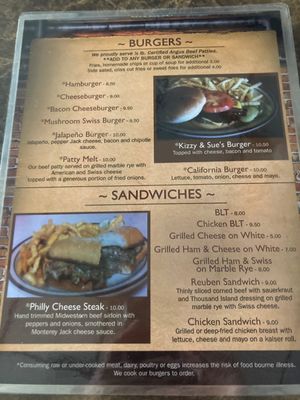 Menu photo 2 Kizzy & Sue's Bar and Grill Auburndale, WI Menu photo 2 Kizzy & Sue's Bar and Grill Auburndale, WI