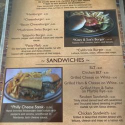 Kizzy & Sue's Bar and Grill - Burgers & Sandwiches
