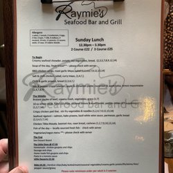Raymies - Menu