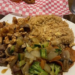 Steak and Chicken hibachi plate