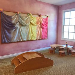 Sea Star Village Preschool and Parent Center - Infants are safe to move about and explore in the playroom which features some RIE-inspired furnishings.