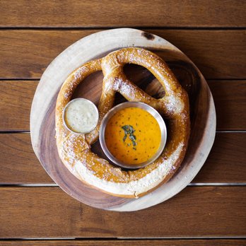 Bronson Bierhall - Huge pretzel entree - New American Near Me - Arlington, Virginia Bronson Bierhall - Huge pretzel entree - New American Near Me - Arlington, Virginia