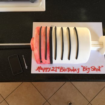 Creative Cakes - Thank you Creative Cakes for my daughters 21st birthday syringe cake! You went beyond our expectations! Very happy customer are we! - Bakeries Near Me - Anaheim, California Creative Cakes - Thank you Creative Cakes for my daughters 21st birthday syringe cake! You went beyond our expectations! Very happy customer are we! - Bakeries Near Me - Anaheim, California