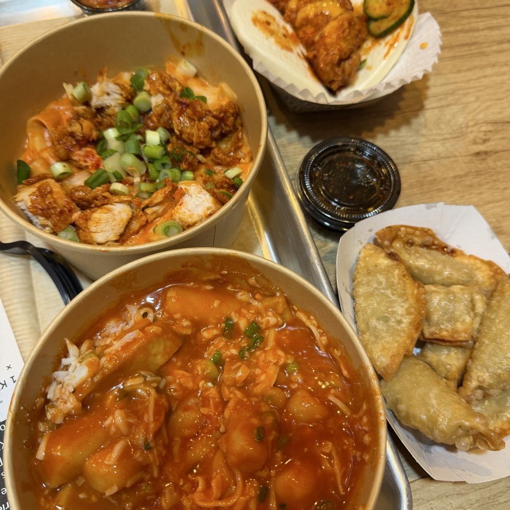 CM Chicken - Carbonara Ramen (LV), Fried Dumplings 7pc (LV), Sauteed Chicken Tender Bao Bun Lunch Special (LV), Tteokbokki (LV). - Korean Near Me - Louisville, Kentucky CM Chicken - Carbonara Ramen (LV), Fried Dumplings 7pc (LV), Sauteed Chicken Tender Bao Bun Lunch Special (LV), Tteokbokki (LV). - Korean Near Me - Louisville, Kentucky