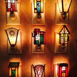 Art Of Life - Stained Glass night lights by Alta Pacific in Bandon.
