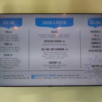 Falafel Republic - Maine menu - Falafel Near Me - Ashland, Oregon