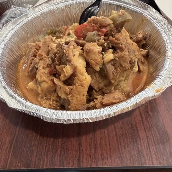 Tex Chick - Mofongo con bacalao (cod fish) - Latin American Near Me - Houston, Texas