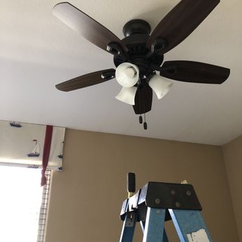 Cosmic Comfort - New ceiling light/fan wired into the ceiling (with new light/fan switch) installed. - Electricians Near Me - Atwater, California