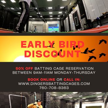 Dingers  - batting cages with hi-tech integrations.  Early Bird Discount 50% off - Batting Cages Near Me - Escondido, California