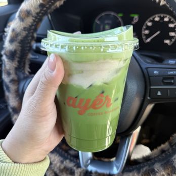 Ayer Coffee - banana matcha - Coffee & Tea Near Me - Tustin, California Ayer Coffee - banana matcha - Coffee & Tea Near Me - Tustin, California