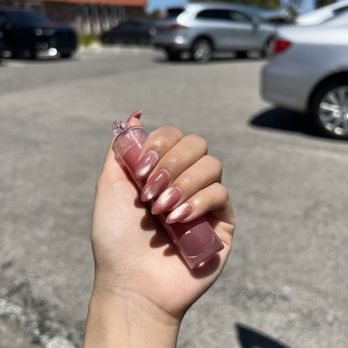 Loma Spa - builder gel fill with cat eye - Nail Salons Near Me - Cupertino, California