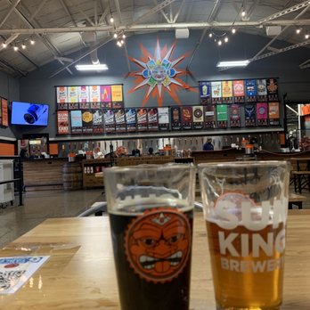 Sun King Brewery - Airporter(left) and Osiris - Breweries Near Me - Indianapolis, Indiana