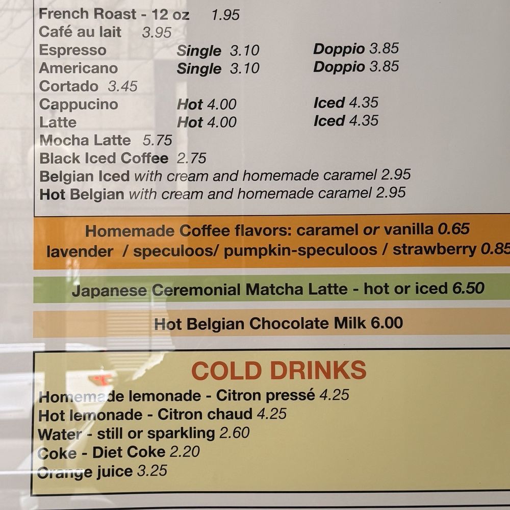 Hendrickx Belgian Bread Crafter - Menu outside - Bakeries Near Me - Chicago, Illinois Hendrickx Belgian Bread Crafter - Menu outside - Bakeries Near Me - Chicago, Illinois