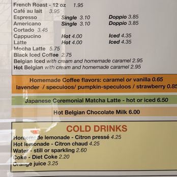 Hendrickx Belgian Bread Crafter - Menu outside - Bakeries Near Me - Chicago, Illinois