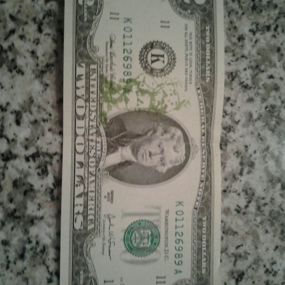 a one dollar bill a one dollar bill