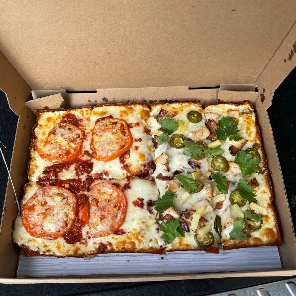 Fuji & Vi's - Half contradiction / half Margherita - Pizza Near Me - Pasadena, California Fuji & Vi's - Half contradiction / half Margherita - Pizza Near Me - Pasadena, California
