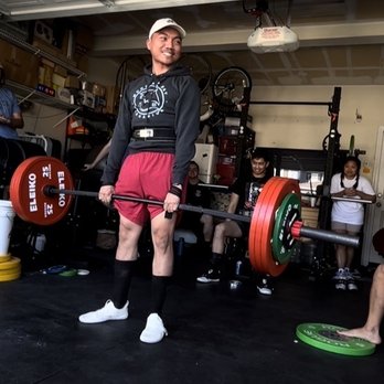 Adapted Strength - Coach Palting (right), the moment I finally lifted 195kg (over 215lb more than I lifted last year) - Trainers Near Me - Vacaville, California Adapted Strength - Coach Palting (right), the moment I finally lifted 195kg (over 215lb more than I lifted last year) - Trainers Near Me - Vacaville, California
