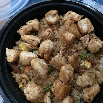 Teppan Bowl - Chicken over bacon fried teppaniaki rice. - Teppanyaki Near Me - Clovis, California Teppan Bowl - Chicken over bacon fried teppaniaki rice. - Teppanyaki Near Me - Clovis, California
