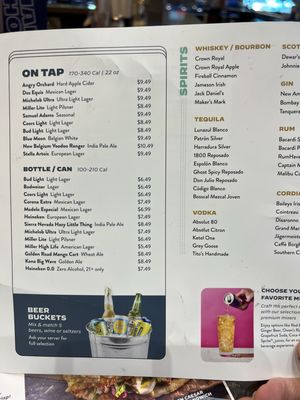 Menu photo 1 Main Event Gilbert Gilbert, AZ
